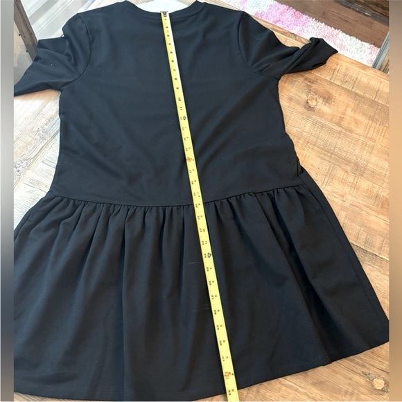 Blue Door Boutique Sweatshirt Dress. Women’s Sz-L Black EUC - Picture 6 of 8